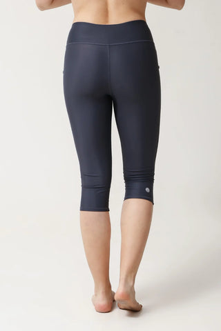 Capri Swimming Leggings with the Pocket - Shadow