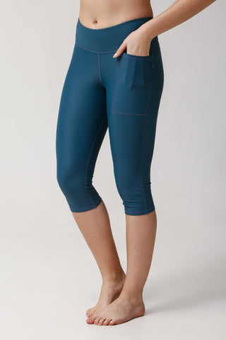 Capri Swim Tights - Wave