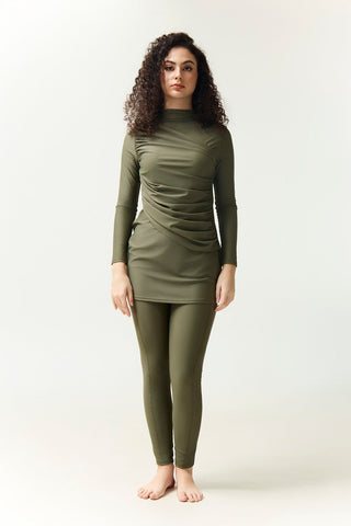Diana Swim Dress - Olive