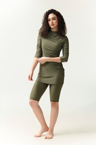 Diana Swim Dress - Olive