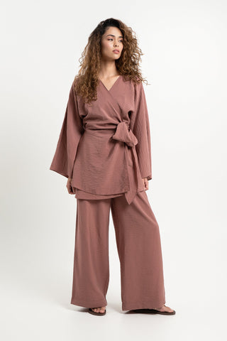 Elan Wrap Top - Earth