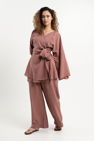Elan Wrap Top - Earth
