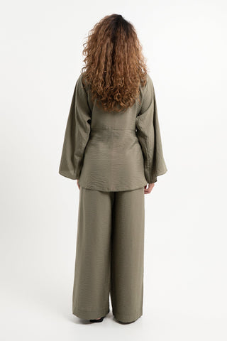 Elan Wrap Top - Olive