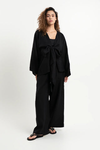 Elan Wrap Top – Black