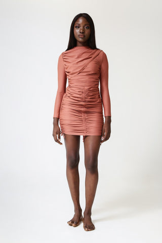 Isla Swim Dress - Clay