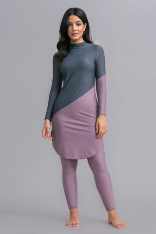 Maya Swim Dress - Dusk/Shadow