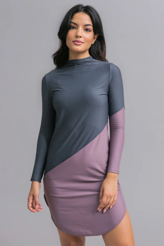 Maya Swim Dress - Dusk/Shadow