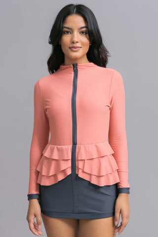 Mira Swim Dress - Coral