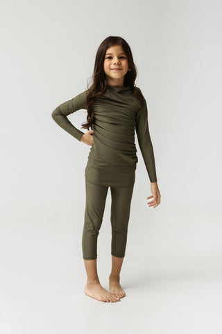 Diana Kids Two Piece Swimwear - Olive