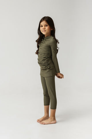 Diana Kids Two Piece Swimwear - Olive