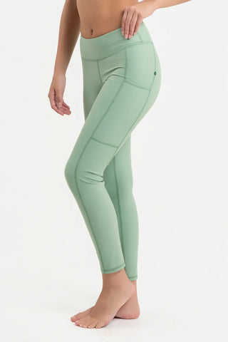 Swimming Leggings with Pockets - Sage