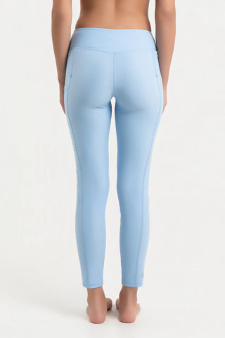 Swimming Leggings with Pockets - Sky