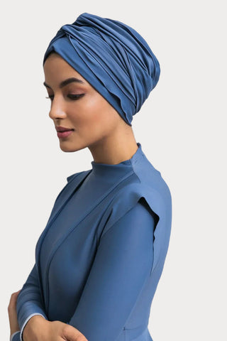 Self-tie Turban - Azure