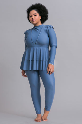 Serena Swim Dress - Azure