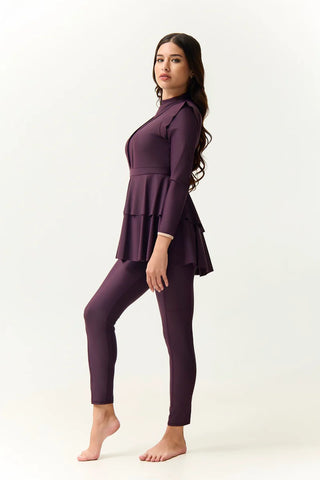 Serena Swim Dress - Plum