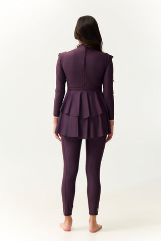 Serena Swim Dress - Plum