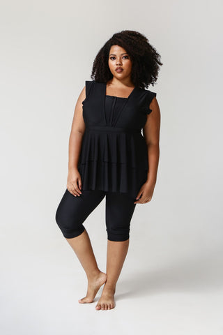 Serena Midi Swimsuit - Black