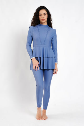 Serena Swim Dress - Azure