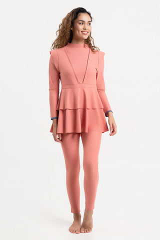 Serena Swim Dress - Coral