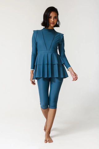 Serena Swim Dress - Wave