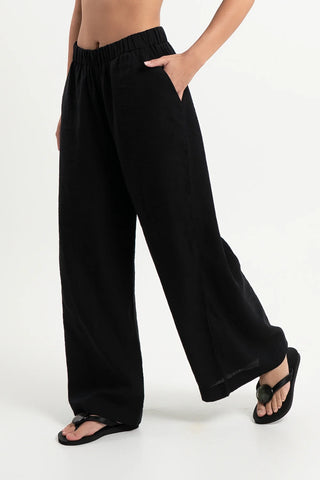 Yara Wide-Leg Pants – Black