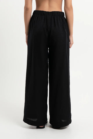 Yara Wide-Leg Pants – Black
