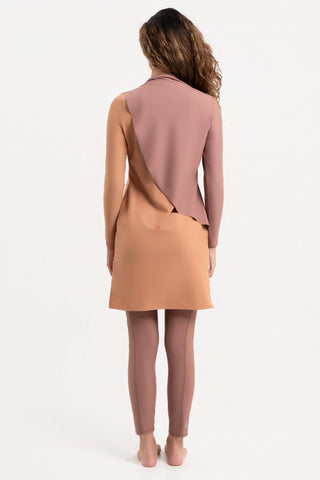 Cape Swim Dress - Earth