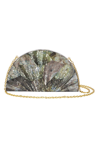 Lustre Clutch Bag - Black