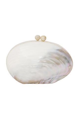 Lustre Clutch Bag - White
