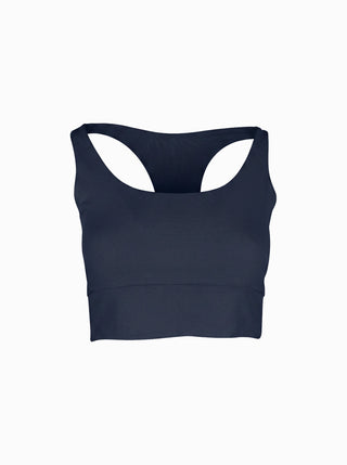 Modal Kumaşlı Aktif Crop - Lacivert