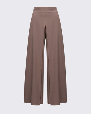 Etek Görünümlü Bol Paça Pantolon - Mocha