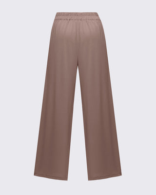 Etek Görünümlü Bol Paça Pantolon - Mocha