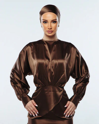 Qamar Blouse - Brown