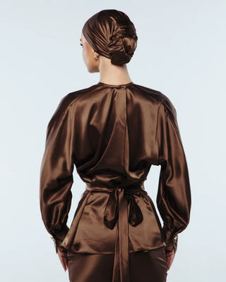 Qamar Blouse - Brown
