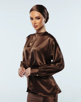 Qamar Blouse - Brown