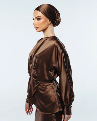 Qamar Blouse - Brown