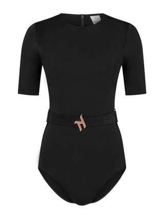 Rania Black Swimming Top