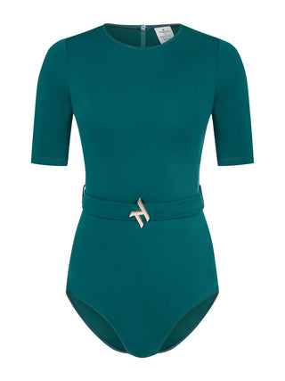 Rania Dark Green Swimming Top