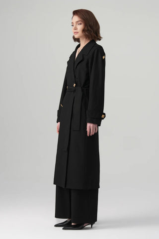 Lorin Long Jacket & Trousers Set – Black