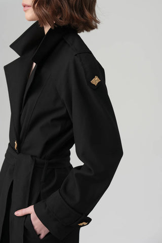 Lorin Long Jacket & Trousers Set – Black