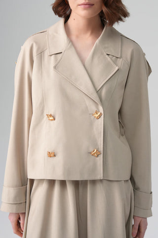 Sare Mini Trench Set – Beige