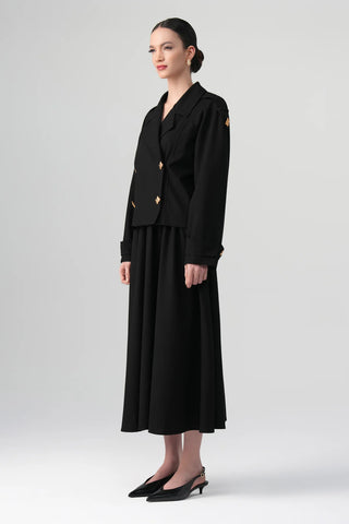 Sare Mini Trench Set – Black