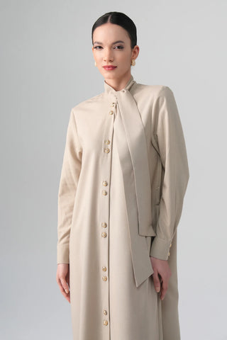 Mina Shirt Dress – Beige