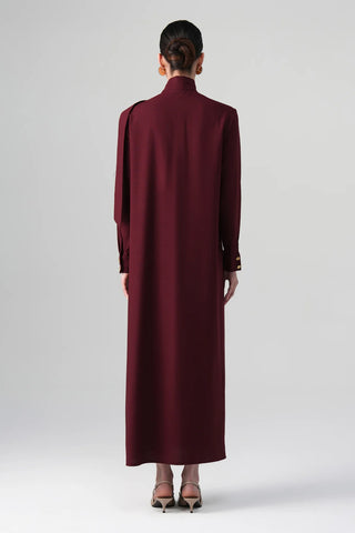 Mina Shirt Dress – Bordeaux