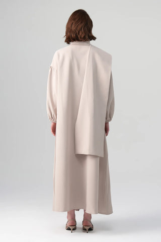 Alara Shawl Detail Maxi Dress – Stone