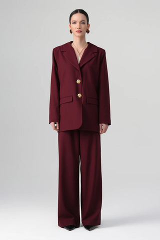 Aren Modal Suit Set – Bordeaux