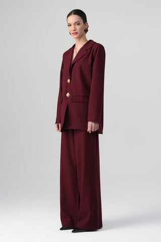 Aren Modal Suit Set – Bordeaux