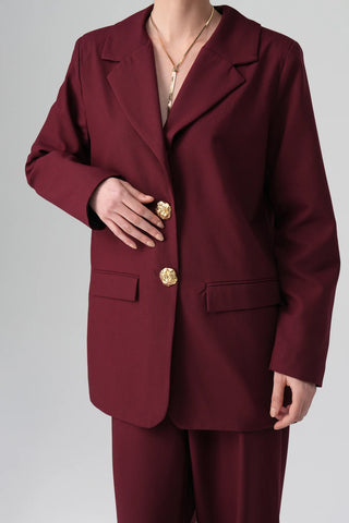 Aren Modal Suit Set – Bordeaux