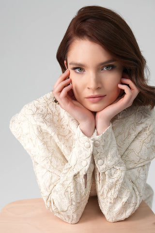 Elowen Textured Set – Ecru