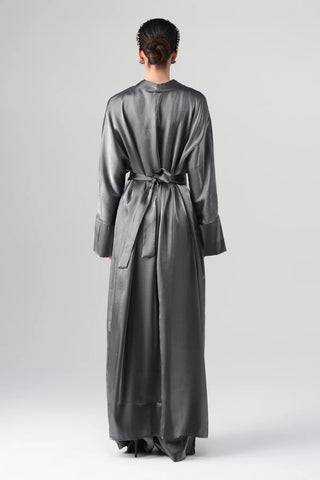Sorelle Metallic Abaya - Gray